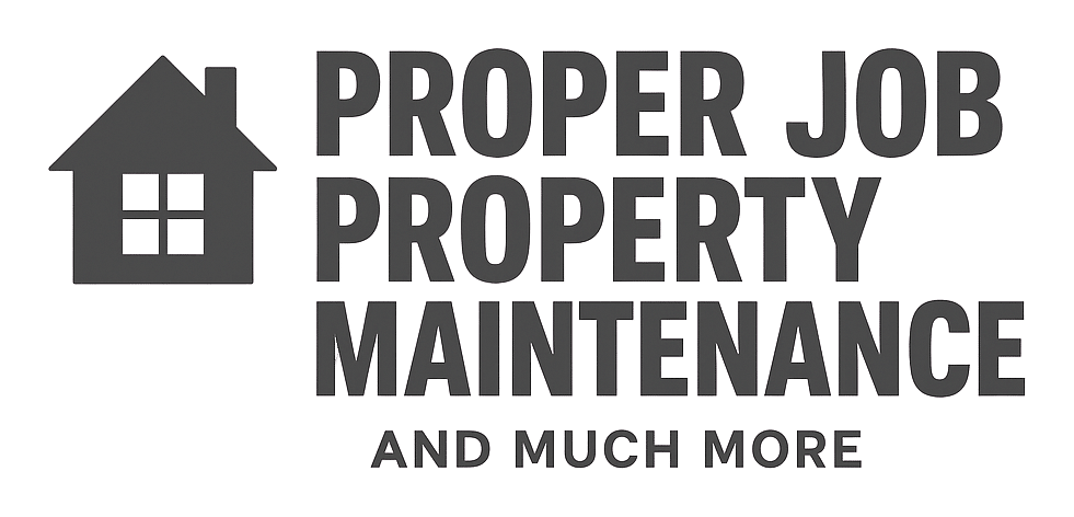 proper job property maintenance logo upscaled transparent margin 0pct